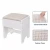 Import Bedroom Vanity Dressing Table with Flip Top  Mirror and Cushioned Stool Makeup Dresser from China