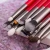 Import BEILI red 15  brushes makeup Natural Goat Hair Soft Shadow Eyebrow Blending Brush customization make up brush set private label from China