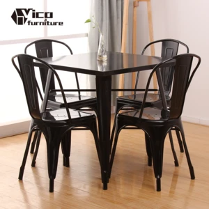 best price cheap dining wrought iron metal industrial vintage antique cafe bistro restaurant table and chair