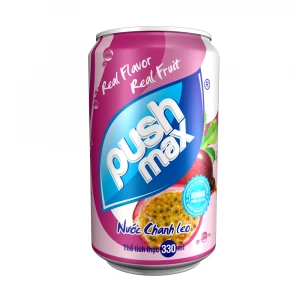 Best Quality Natural Flavor Pushmax Passion Juice Drink Aluminum Can 330ml With Competitive Price