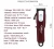 Import Best quality professional hair clipper and cordless hair trimmer with electric black hair shaver from China