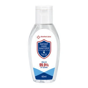 best seller bulk Aloe 60ml Disposable 75% alcohol free hand washing gel