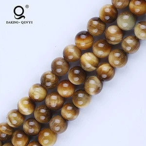 Best selling beads stone fashion natural tiger eye loose stone beads