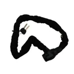 Bike Chain Lock with 2 Keys and Heavy Duty Nylon Protective Sleeve Plus Key Hole Cover Mount Holder