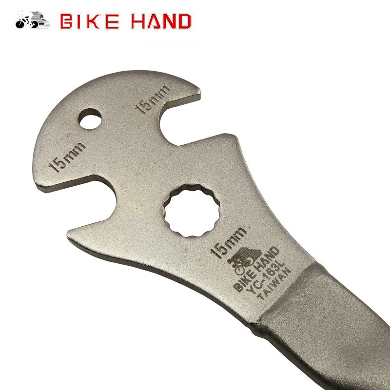 Bike Hand Spanner,Bicycle Pedal Removal Repair Wrench Alloy Steel Long Handling Tool Professional Bike Accessories YC-163L
