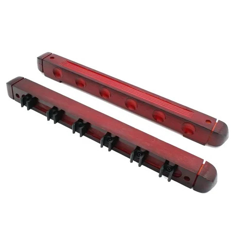 Billiard Accessories Cue Rack 6 Pool Cues Wall Stand Snooker Cue Stick Finished Hardwood Wall Rack