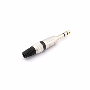 Black color GLD3093 6.35mm stereo XLR connector