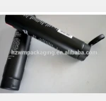 Black Color Plastic Empty Cosmetic Tube With Flip Top Cap