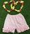 Import boutique childrens clothes sets summer 2016 arrow print girl flutter dresses and stripe ruffle shorts from China