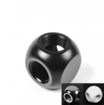 Brass pipe fitting computer water cooling with G1/4'' cubes 3-way adapter