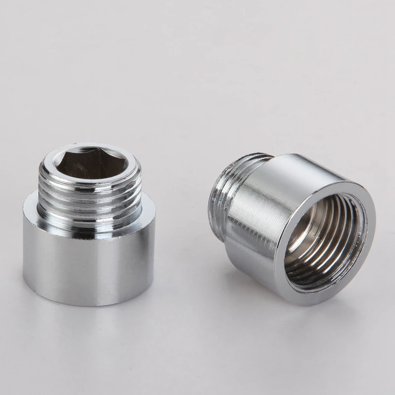 Brass Polishing Chrome Plated Extension Nipple Pipe connectors Fittings sanitary accessories