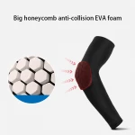Breathable Anti Collision Knee And Elbow Paded Bicycle Protector Honeycomb Elbow Pads Basketball Arm Sleeve Elbow Brace Support