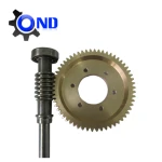 Bronze worm wheel gear and C45 worm shaft