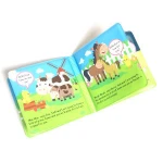 BSCI Factory Supply Baby Water Proof Plastic  Bath Time Activity Book, Baby Bath Toy Book