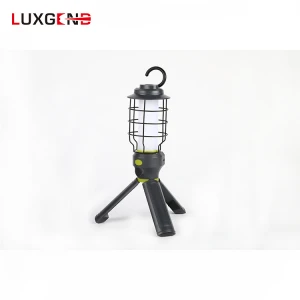 Camping Emergency Lamp 360 Degree Spread LED Work Light Collapsible Tripod & Retractable Hanging Hook