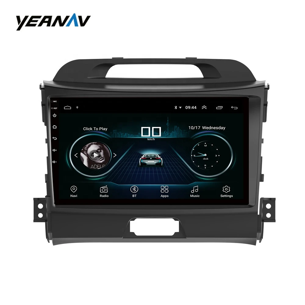 Car navigation for KIA Sportage R audio GPS system with MP3 MP4 function 1024*768 resolution 2.5D screen ips