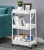 Import Carbon Steel Rolling Stand Rack Organizers Shelves Cart Kitchen Storage Trolley from China