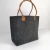 Import Cheap Fashion Shoulder Hand Felt Shopping felt carry shopping tote gift bag woman from China