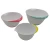 Import Cheap multi color 3pcs deep bottom Pp plastic salad mixing bowl from China