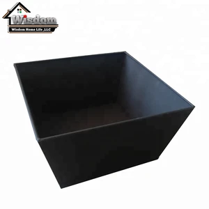 Cheap Price Stock Double Layer Carbon Steel Powder Coating Outdoor Square Fire Pit