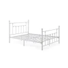cheap square tube sliver color metal bed