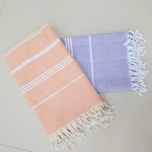 Chian manufacture Turkey cotton yarn dyed bath towels with stripes patterns