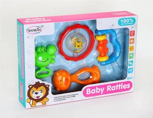 China factory non-toxic Baby hand rattles plastic rattle baby toy