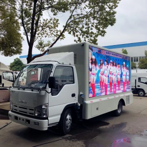 china low price Original manufacture 3t 4m outdoor LED screen p8 led mobile advertising show truck