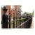 Import China professional factory price directly selling security fence home warehouse picket fences garden steel security fence from China