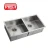 Import China supplier SUS 304 Stainless steel Square Kitchen Sink with Double Bowl from China