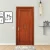 Import Chinese factory make the latest design solid wood entry doors American Red Oak soundproof buckle line bedroom door from China