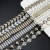 Import Chinese supplier rhinestone chain trim elegant pearl rhinestone chain belt artificial white pearl rhinestone chain from China