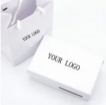 Chinese Supplier with gift box Blue With White Woven polyester tie men gift a set tie