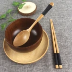 Chopsticks and scoop set creative wooden Dinnerware Sets