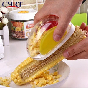 Chrt Top Selling Wholesale  Plastic Hand Stripping Corn  Device Peeler Cutter Manual Corn Stripper for Kitchen Gadgets