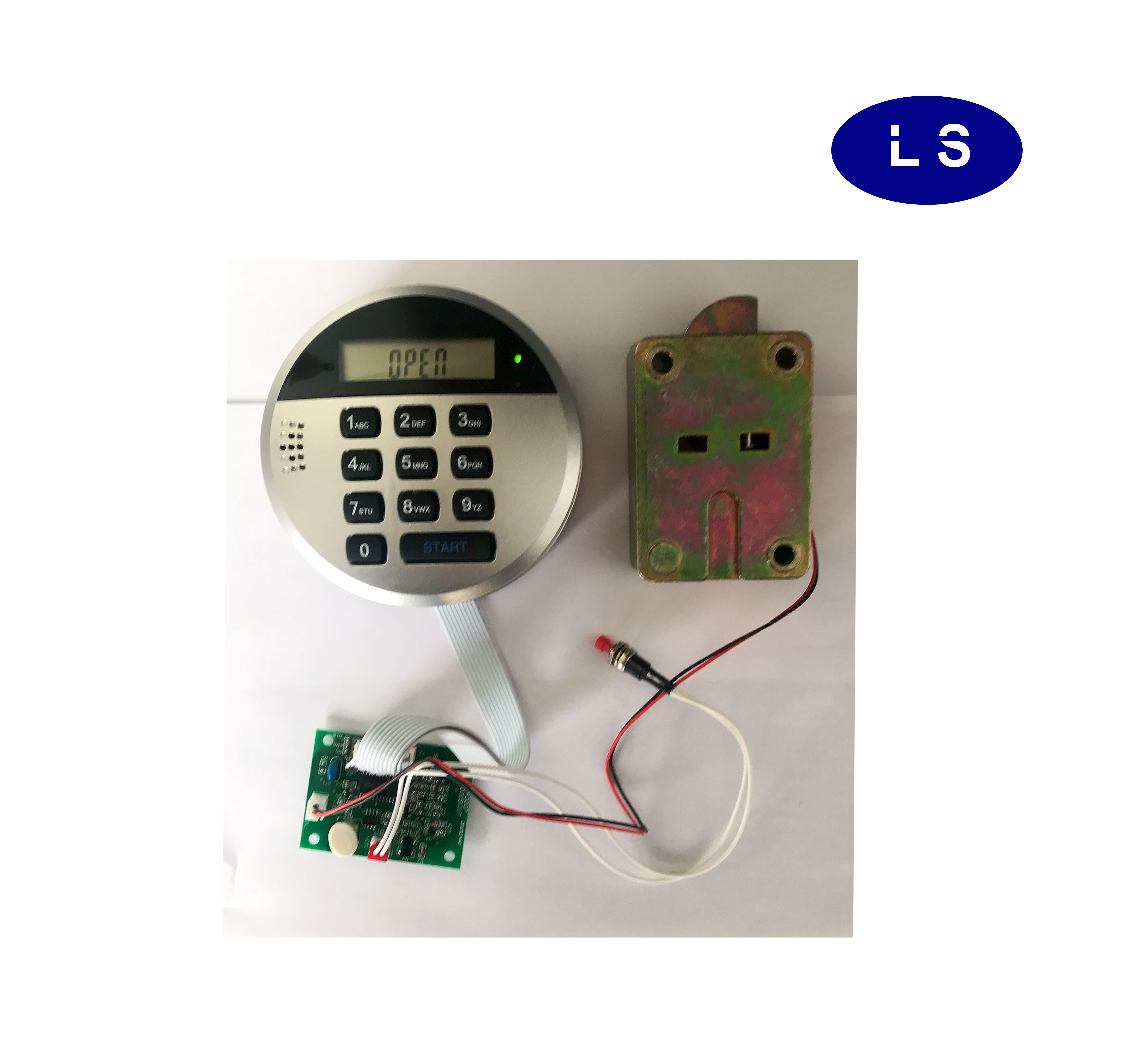Buy Circular Lcd Display Electronic Lock, Safe Box Lock, Cash Cabinet ...