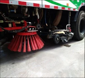 City  road sweeper with howo chassis  and 3-20km/h sweeping speed for sale