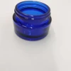 Classical empty essential glass bottle wholesale Blue Glass Jar