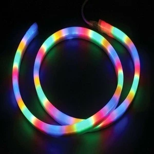 Color changeable led neon tube 220v waterproof 80leds/m RGB neon tube
