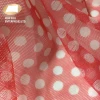Colorful nylon tricot polka dot print mesh fabric for underwear