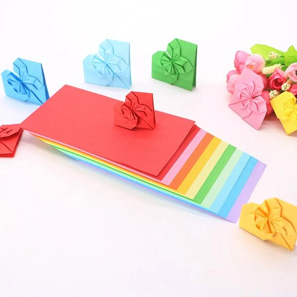 Colorful Square Origami Paper Kids DIY Handmade Double Sided Color Folded Craft Paper