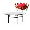 Commercial Hotel Restaurant Folding PVC Round Banquet Tables