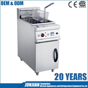 Commercial kitchen equipment china electric deep fryer ( 1-tank / 2-basket) / cheap catering equipment for sale