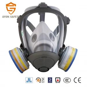 Conical Personal Protective Equipment Gas Full Mask Respirator