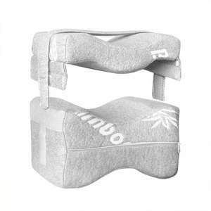 Contour Memory Foam Leg Pillow With Strap Separator Side Sleeper wedge  knee pillow