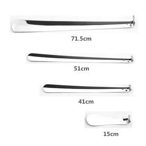 Convenient and practical household necessity metal long shoe horn
