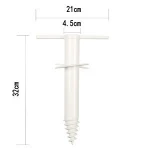 Convenient nice white color sun sand beach umbrella auger umbrella anchor