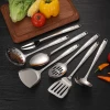 Cooking Accessories Stainless Steel Soup Ladle Slotted Spoon Spatula Meat Fork Kitchen Utensils Sets