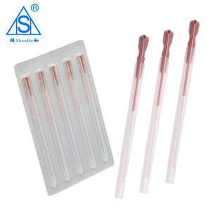 Copper Handle Acupuncture Needle With a Guide Tube in Equipments of Traditional
