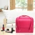 Import Cosmetic makeup brush box pu leather case make up bag beauty case with mirror from China